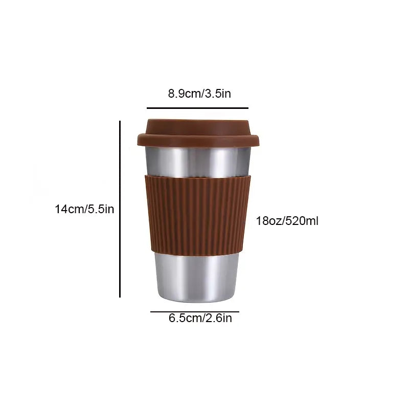 18oz Steel Coffee Tumbler