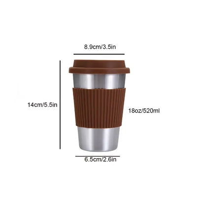 18oz Steel Coffee Tumbler